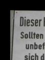 Lustiges Warnschild